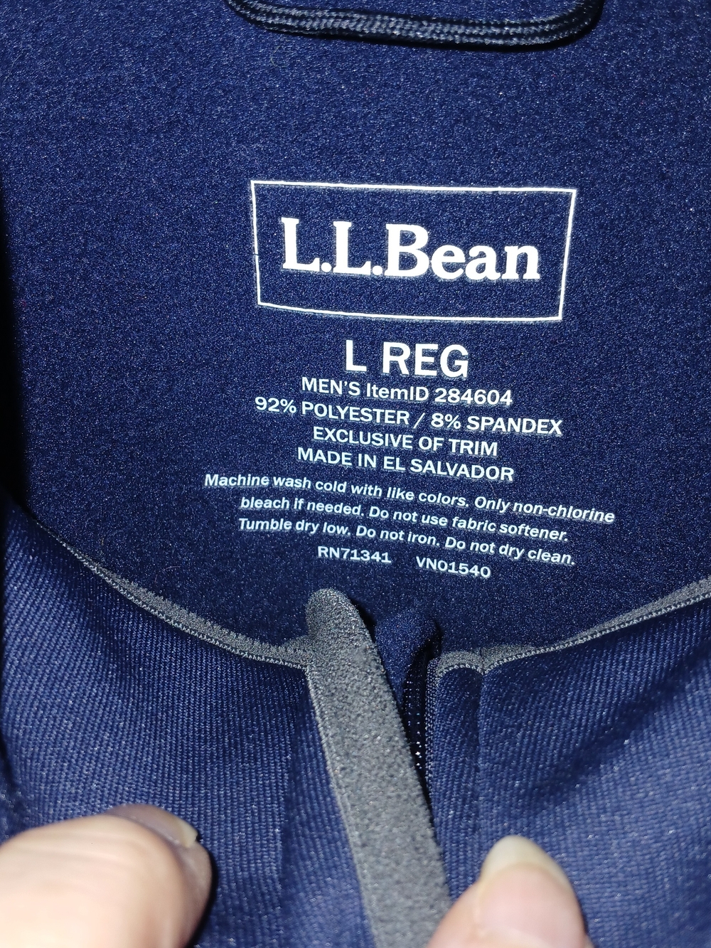 L.L.Bean Mens Soft Shell Thermal Vest With Pockets And Full Zip Fleece Lining